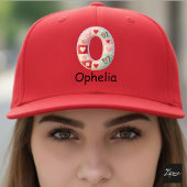 Quilted Patchwork Initial Letter O Nursery Truckerkappe