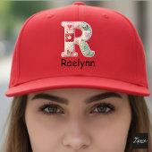 Quilted Patchwork Initial Letter R Nursery Truckerkappe