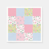 Quilted Patchwork Party Napkins Serviette (Vorderseite)