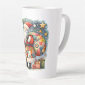 Quilted Patchwork-Weihnachtsmann mit Weihnachtsste Milchtasse (Rechte Ecke)