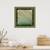 Quilted Satin Green Poster (Küche)