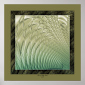 Quilted Satin Green Poster (Vorne)