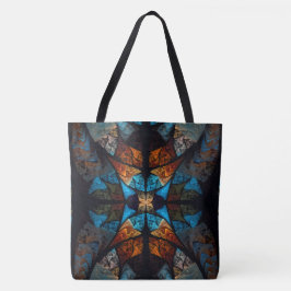 Quilted Star Abstract in Blues Tasche