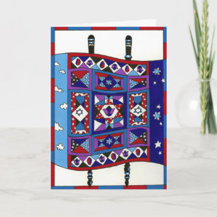 Quilted Torah Karte