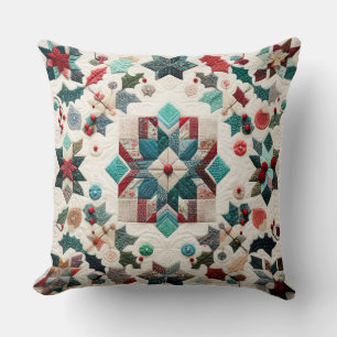 Quilted Weihnachtsdesign Kissen