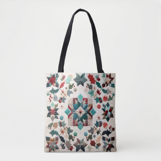 Quilted Weihnachtsdesign Tasche (Vorderseite)