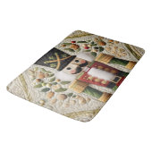 Quilted Weihnachtsnussknacker Badematte (Schrägansicht)