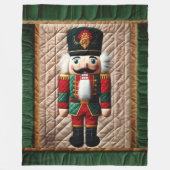 Quilted Weihnachtsnussknacker-Fleece-Decke Fleecedecke (Vorderseite)