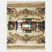 Quilted Weihnachtsnussknacker Fleece-Decke  Fleecedecke (Vorderseite)