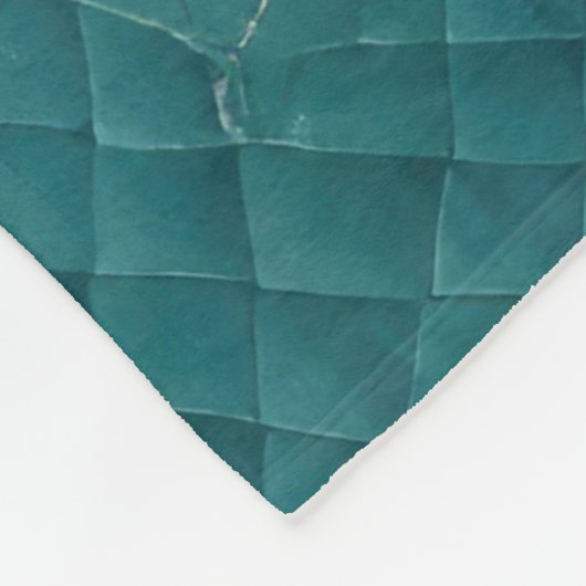 Quilted Whimsical Abstrakt Mermaid Aquamarin Fleecedecke (Ecke)