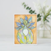 "Quilted Wings" Originalwerk Postkarte (Stehend Vorderseite)