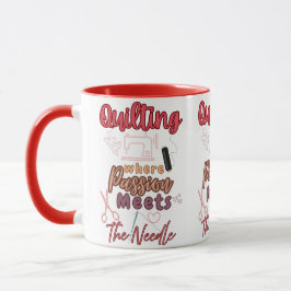 Quilten, wo Leidenschaft und Nadel zusammentreffen Tasse