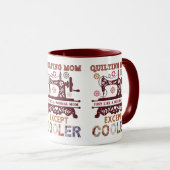 Quiltende Mutter, genau wie eine normale Mutter, a Tasse (VorderseiteRechts)