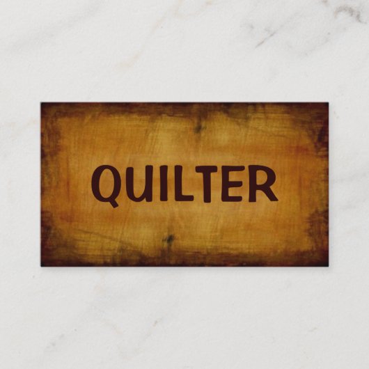 Quilter Antiquitätenkarte Visitenkarte (Vorderseite)