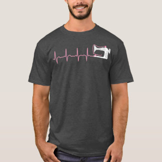 Quilter Apparel Quilter Nähgeschenke Heartbeat T-Shirt