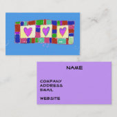 Quilter dünne Visitenkarte (Vorne/Hinten)