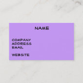 Quilter dünne Visitenkarte (Rückseite)