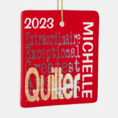 Quilter Extraordinaire CUSTOM Keramikornament (Rechts)