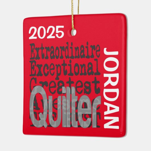 Quilter Extraordinaire CUSTOM Keramikornament (Links)