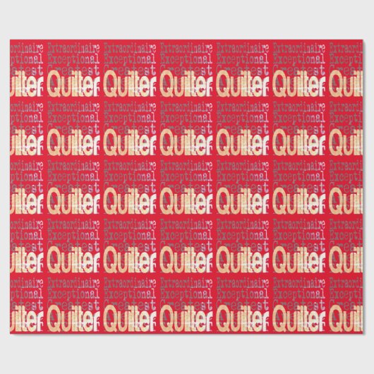 Quilter Extraordinator Geschenkpapier (Flach)