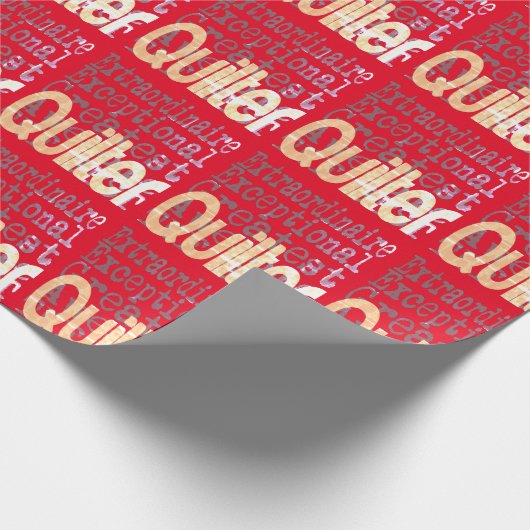 Quilter Extraordinator Geschenkpapier (Ecke)