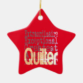 Quilter Extraordinator Keramik Ornament (Vorne)