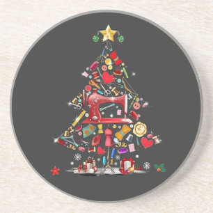 Quilter Frohe Weihnachten Baum Quilt Block Quiltin Getränkeuntersetzer