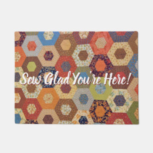 Quilter Fun Sew Glad Sie sind hier Nähen Quilting Fußmatte