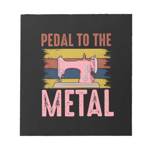 Quilter-Geschenk | Bis zum Metall Notizblock (Vorderseite)