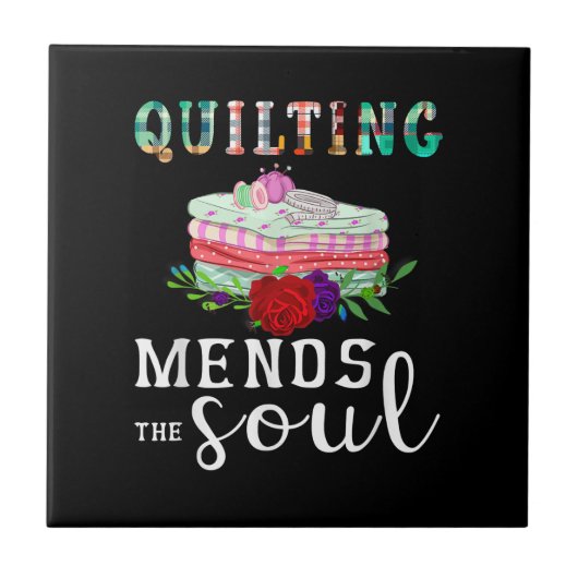 Quilter-Geschenk für Soule beenden | Quillover Fliese (Vorderseite)