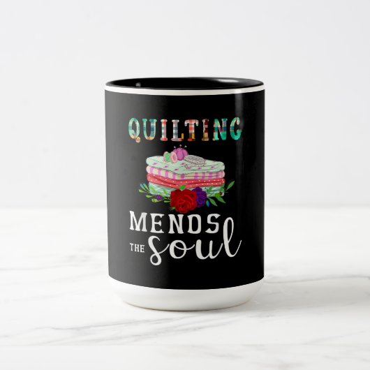 Quilter-Geschenk für Soule beenden | Quillover Zweifarbige Tasse (Mittel)