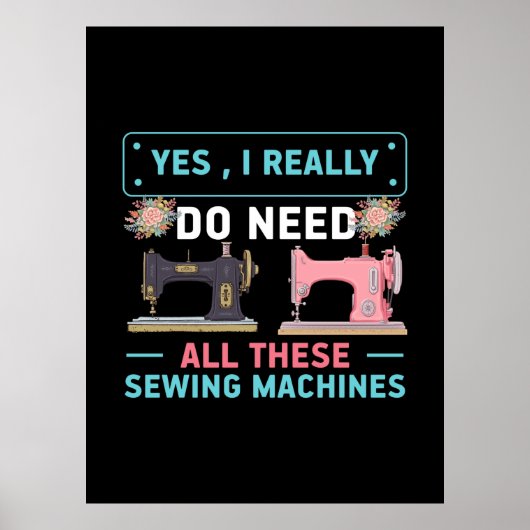 Quilter-Geschenk | Ja, ich brauche wirklich Poster (Vorne)