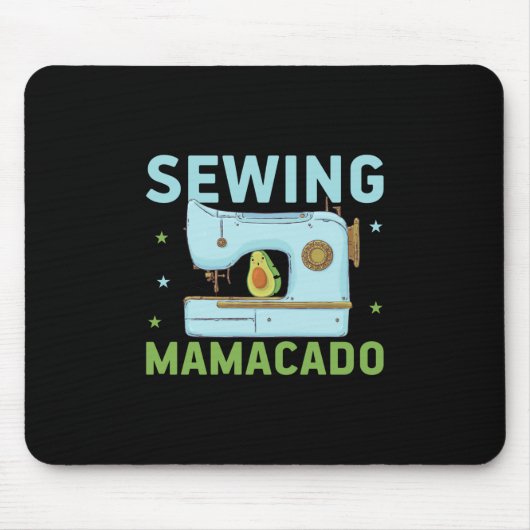 Quilter-Geschenk | Nähen Mamacado Mousepad (Vorne)