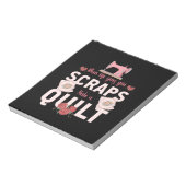 Quilter-Geschenk | Wenn das Leben dir Mist gibt Notizblock (Rotiert)