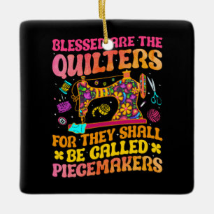 Quilter-Geschenke Quilt Quilter Groovy niedlich Keramikornament