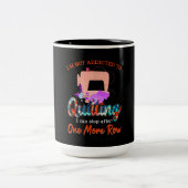 Quilter ist nicht dazu bestimmt, das Quilting-Gesc Zweifarbige Tasse (Mittel)