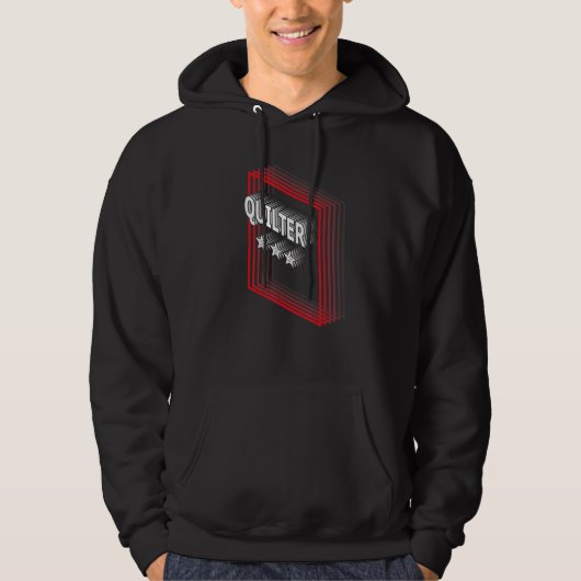 Quilter Job Title Appreciation Retro Hoodie (Vorderseite)