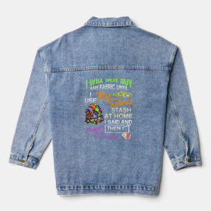 Quilter Kleidung Funny Sewing Liebhaber Geschenke Jeansjacke