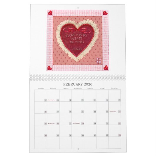 Quilter Komfort Inspiration für jeden Jahreskalend Kalender (Feb 2026)