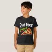 Quilter (lustige) Pizza T-Shirt (Vorne ganz)