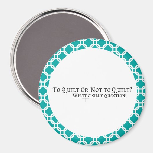 Quilter-Magnet Magnet (Vorderseite/Rückseite)