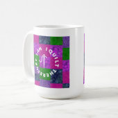 Quilter Mama Oma Quilting Stoff Patchwork Kaffeetasse (Vorderseite Links)