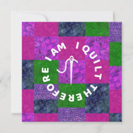 Quilter Mama Oma Quilting Stoff Patchwork Karte