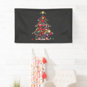 Quilter Merry Christmas Tree Quilt Block Quilting  Banner (Insitu)