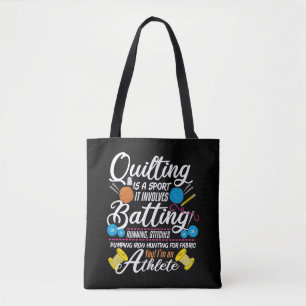 Quilter-Nähgeschenk für den Funny Quilting und A Tasche