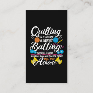 Quilter-Nähgeschenk für den Funny Quilting und Abw Visitenkarte