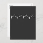 Quilter Nähgeschenke aus Heartbeat EKG Postkarte (Vorne/Hinten)
