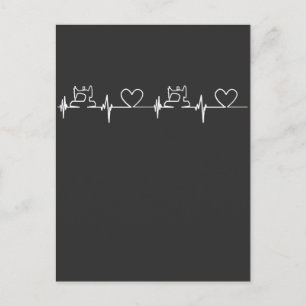 Quilter Nähgeschenke aus Heartbeat EKG Postkarte