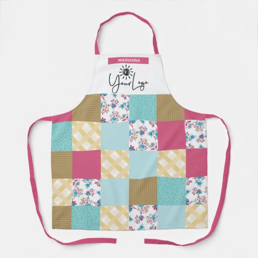 Quilter Quilting nahtlos personalisieren Handwerk Schürze (Vorderseite)