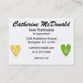 Quilter/Seamstress-Karte - SRF Visitenkarte (Rückseite)